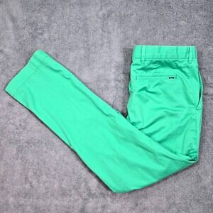 Polo Golf Ralph Lauren Pants Mens 33x32 Green Excellent Cotton Stretch Chinos